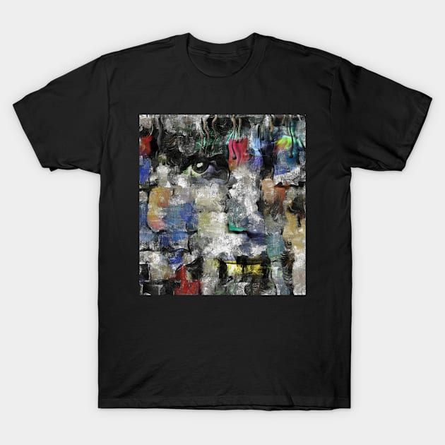 Abstract portrait painting T-Shirt by rolffimages